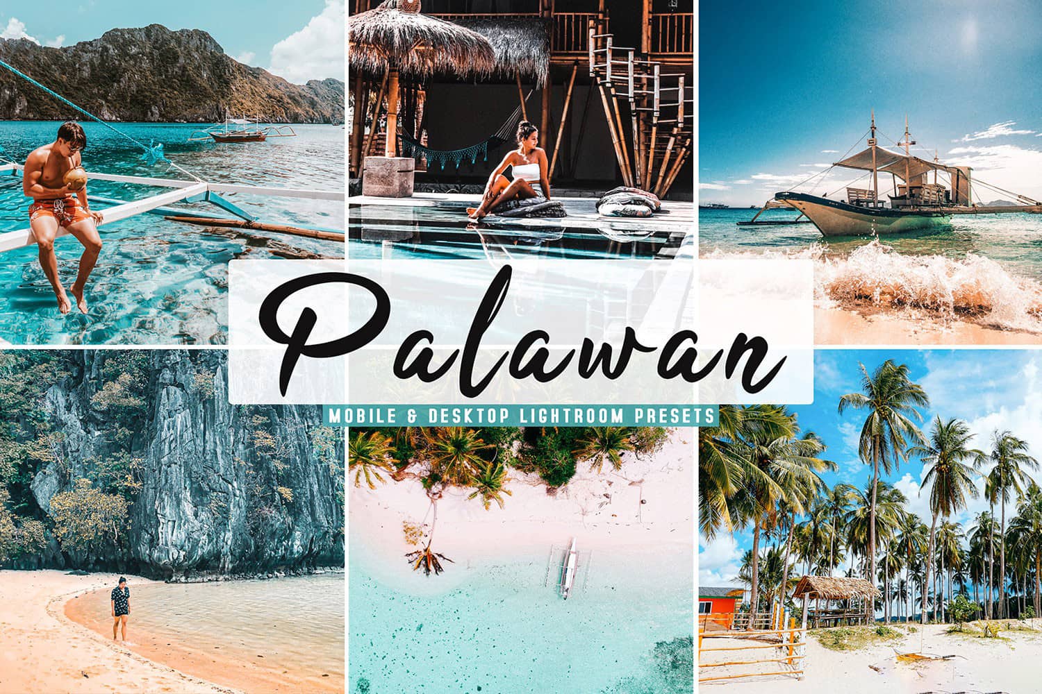 巴拉望岛旅拍明亮胶片感LR预设+手机预设 Palawan Lightroom Presets