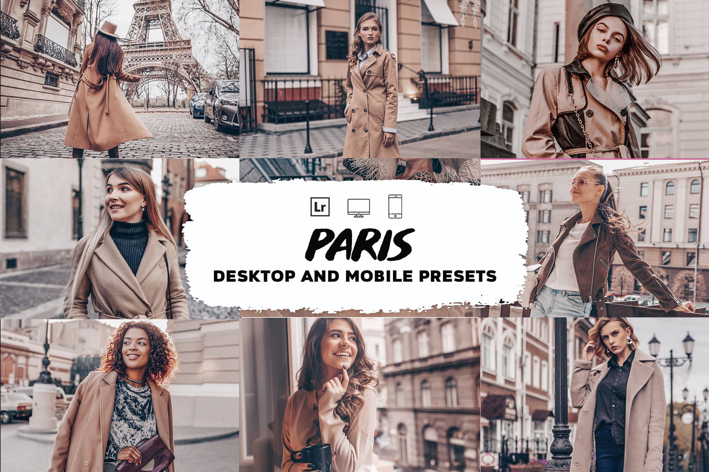 巴黎城市旅拍风光人像Lightroom预设 手机APP照片滤镜 Paris Lightroom Presets