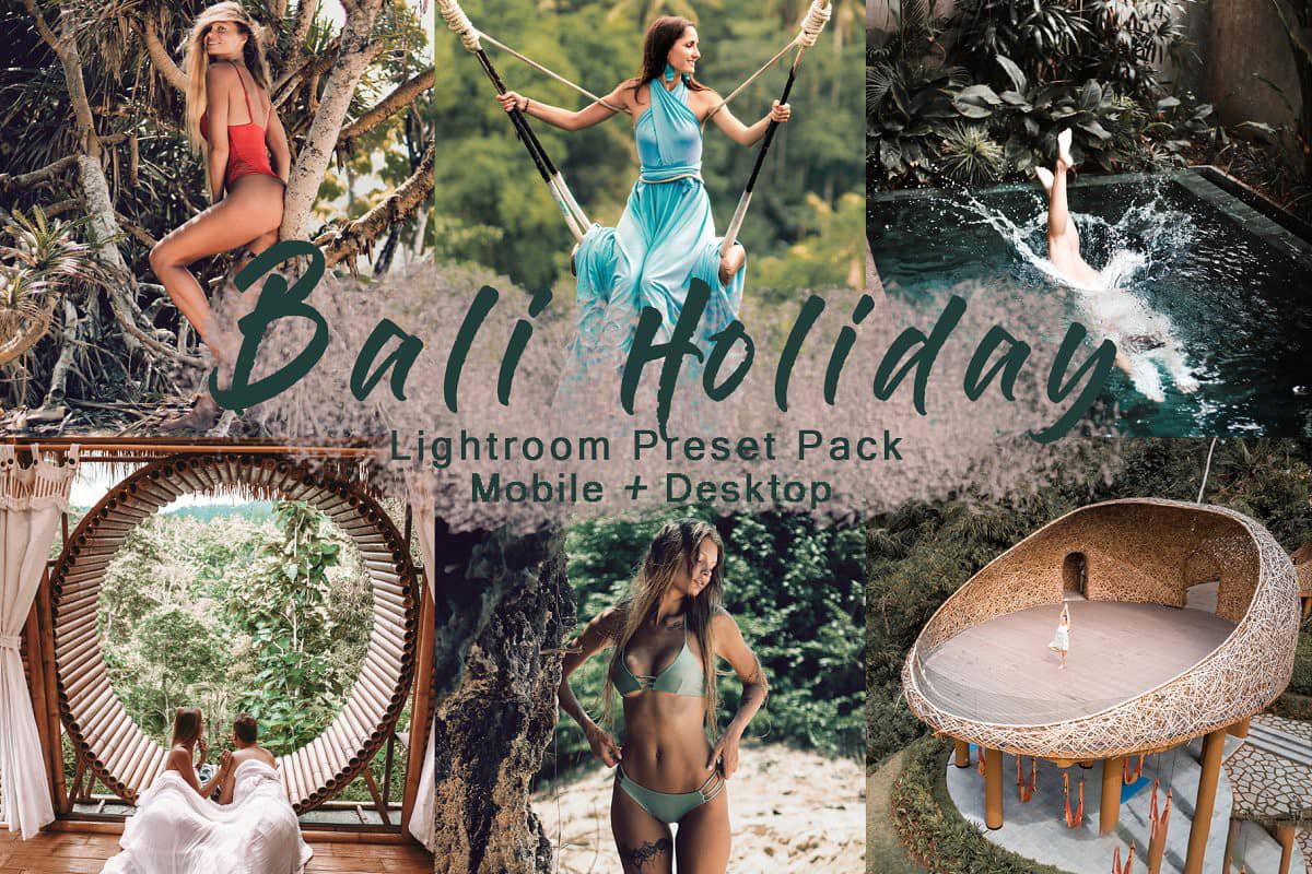 巴黎旅拍复古胶片LR预设+手机lr预设 BALI HOLIDAY   Lightroom Presets