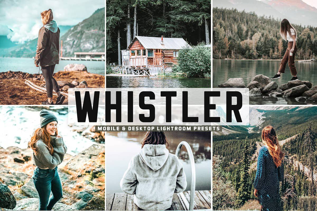 徒步旅拍情绪水洗胶片感LR预设 移动APP滤镜 Whistler Pro Lightroom Presets