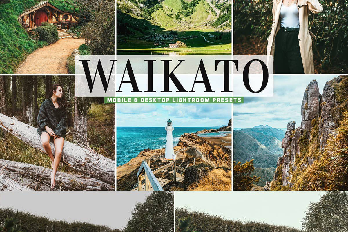怀卡托旅拍人文风光Lightroom预设 移动APP预设 Waikato Pro Lightroom Presets