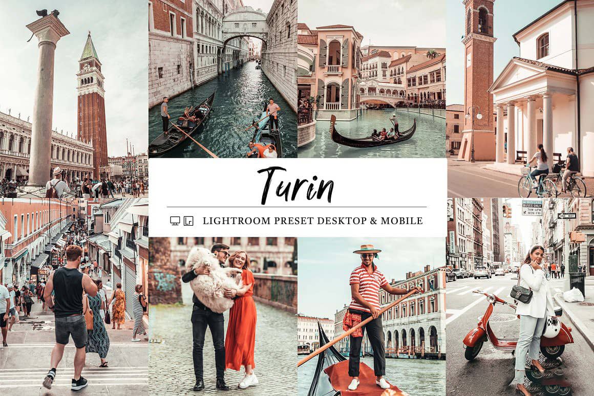 意大利灵都灵古城旅拍人文Lightroom预设APP滤镜 Turin Lightroom Presets