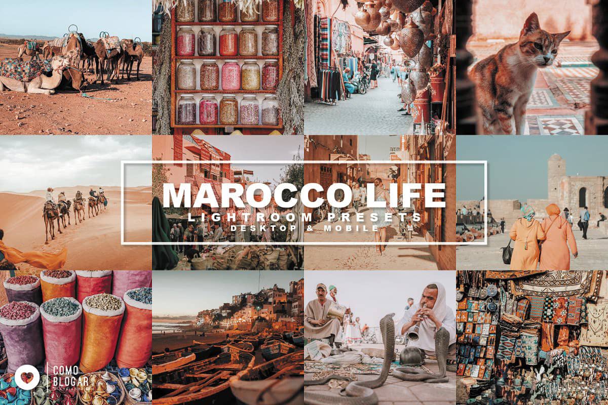 摩洛哥旅旅拍人像棕色INS流行色LR预设Marocco Life lightroom presets