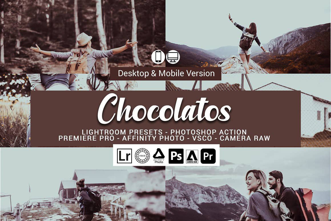 旅拍人像克力色胶片Lightroom预设 移动APP滤镜 旅行Vlog视频调色LUT预设