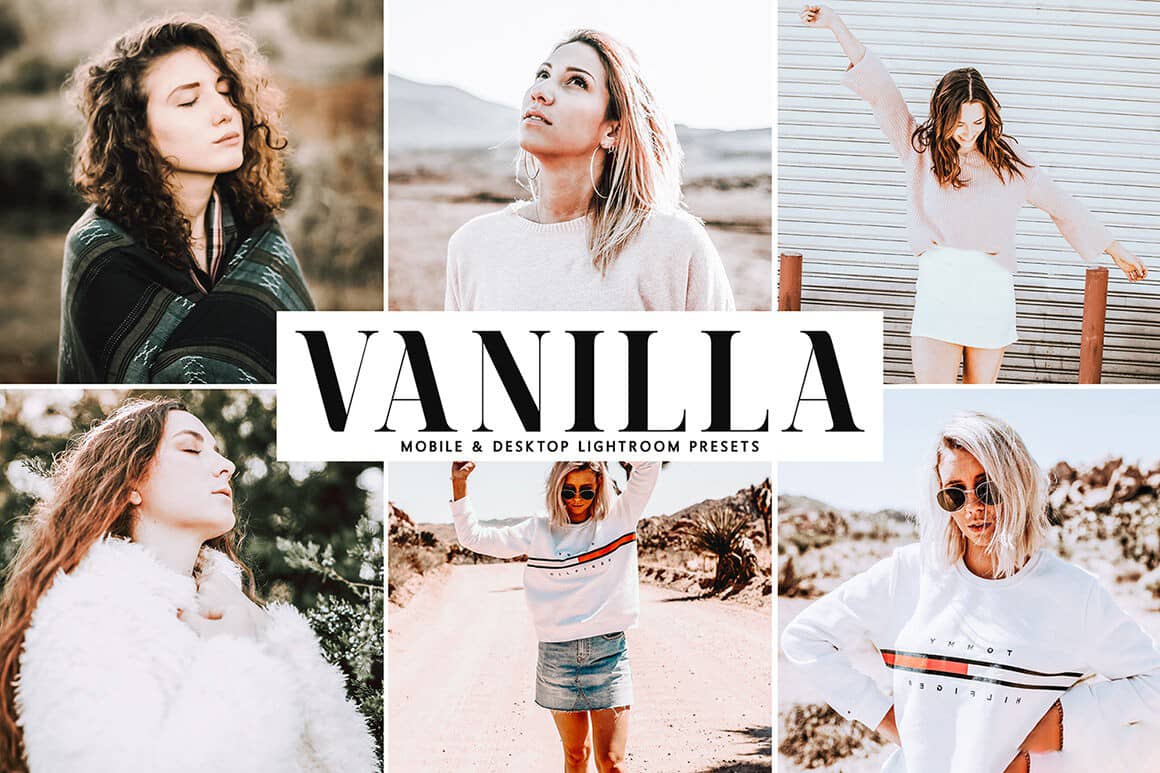 旅拍人像复古奶油粉红色调Lightroom预设+手机版APP滤镜