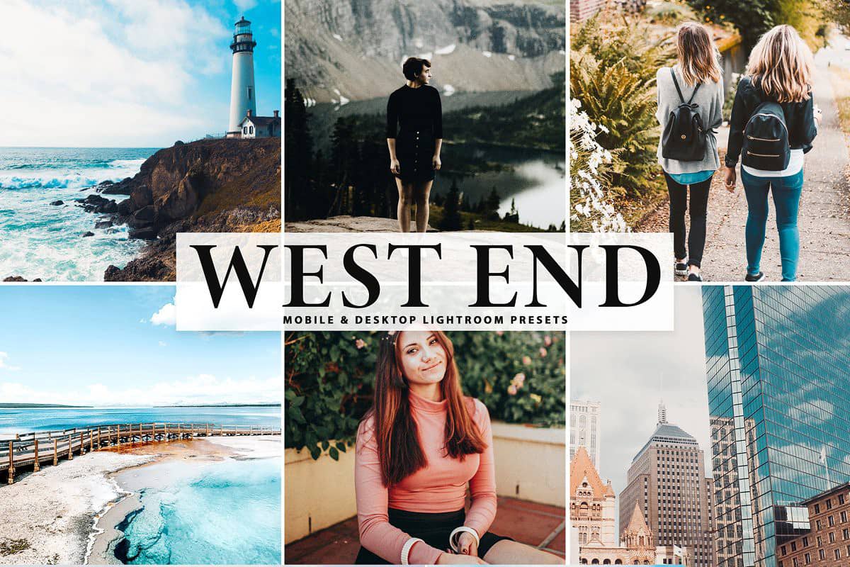 旅拍创意色调风景人像LR预设 APP预设 West End Lightroom Presets