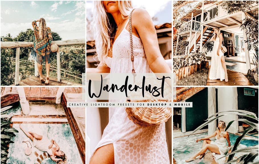 旅拍时尚人像婚礼后期梦幻柔和Lightroom预设+手机版APP滤镜