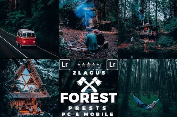 旅拍森系人文胶片LR预设 手机修图LR预设Forest Moody-Travel Presets