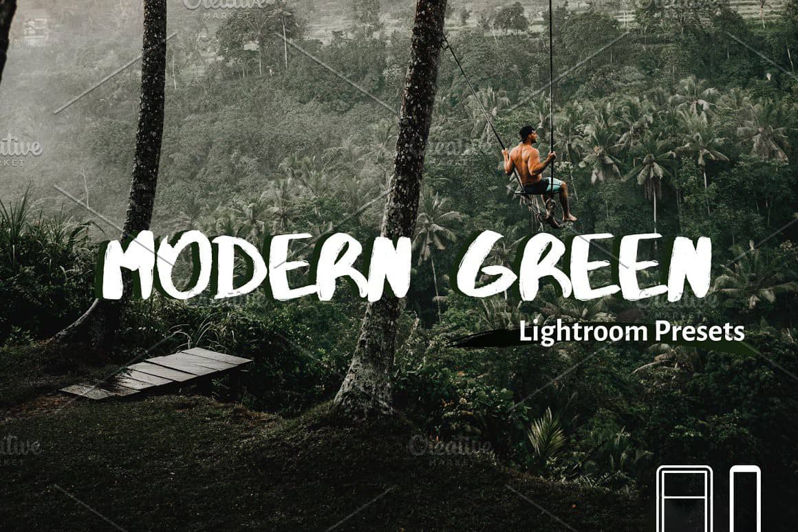 旅拍森系电影情绪人像后期调色Lightroom预设 Green Lightroom Presets