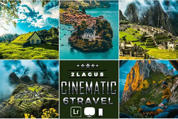 旅拍电影风光LR预设 手机LR预设Cinematic-Landscap Travel Lightroom