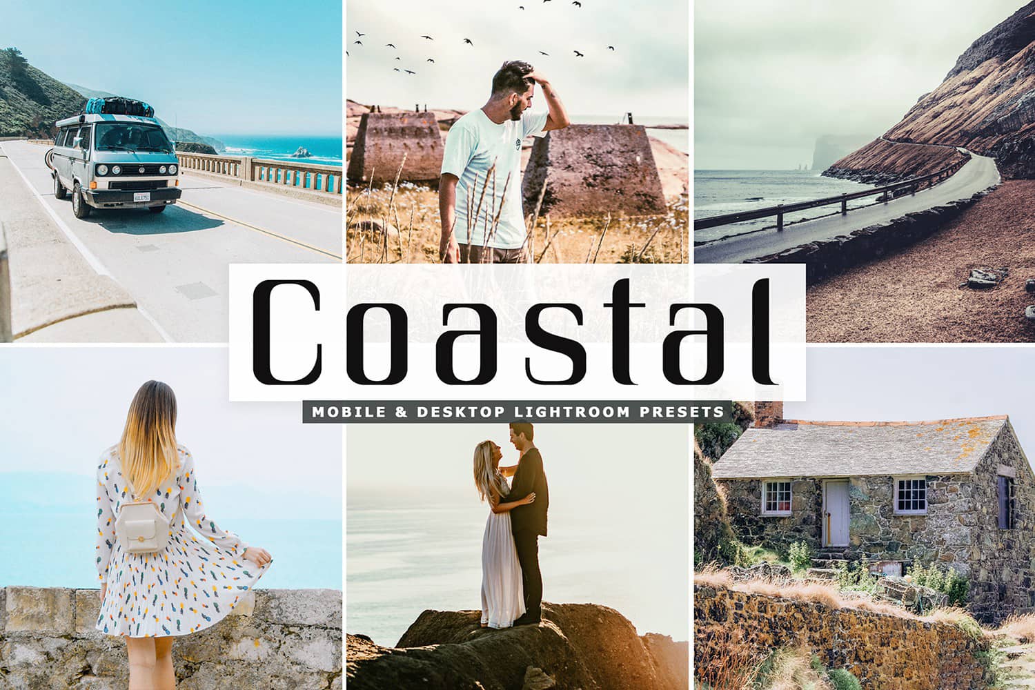 旅拍通透温暖金色调LR预设+移动APP预设 Coastal Lightroom Presets