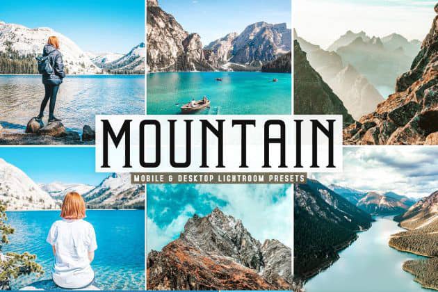 旅拍风光山脉风景后期LR预设 APP预设 Mountain Pro Lightroom Presets