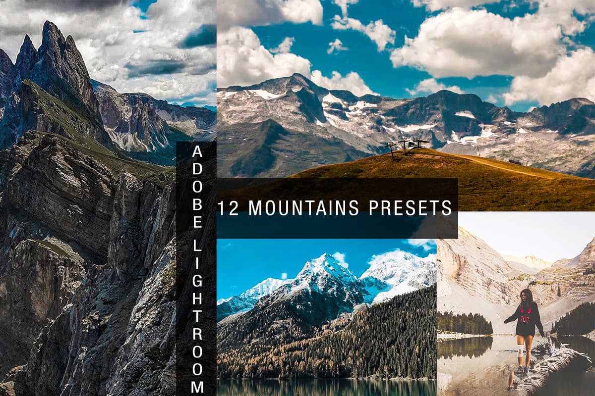 旅拍风光摄影后期LR预设 手机LR预设 12 mountains lightroom presets