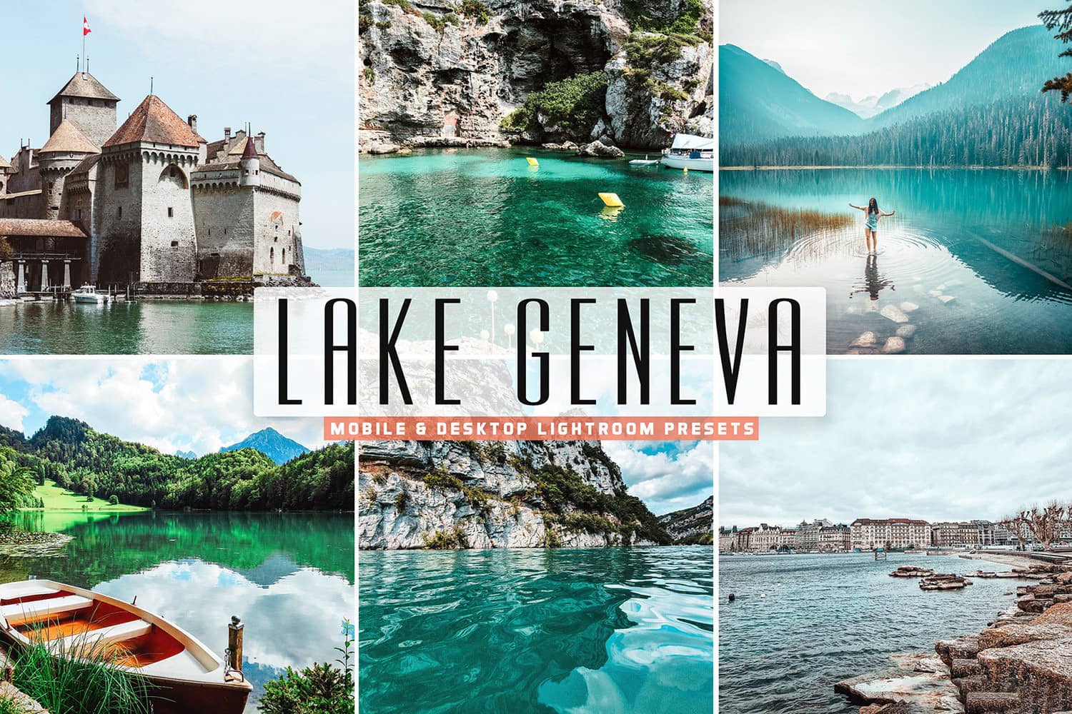 日内瓦湖风光摄影后期LR预设 APP预设 Lake Geneva Lightroom Presets