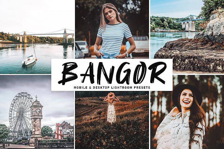 明亮喜怒无常城市旅拍LR预设+手机lr预设 Bangor Lightroom Presets