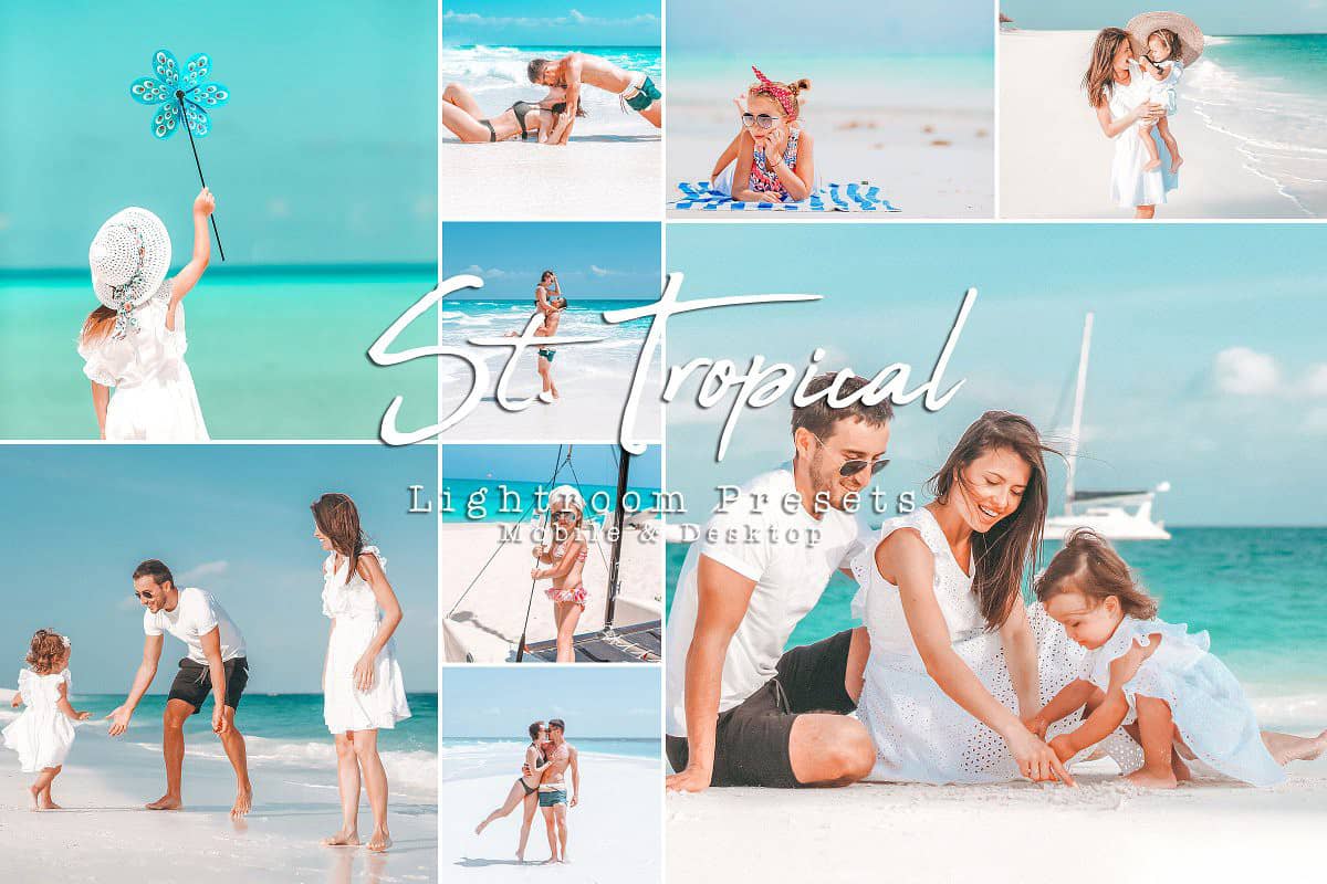 明亮通透夏季旅拍人像LR预设 St. Tropical  Lightroom Presets