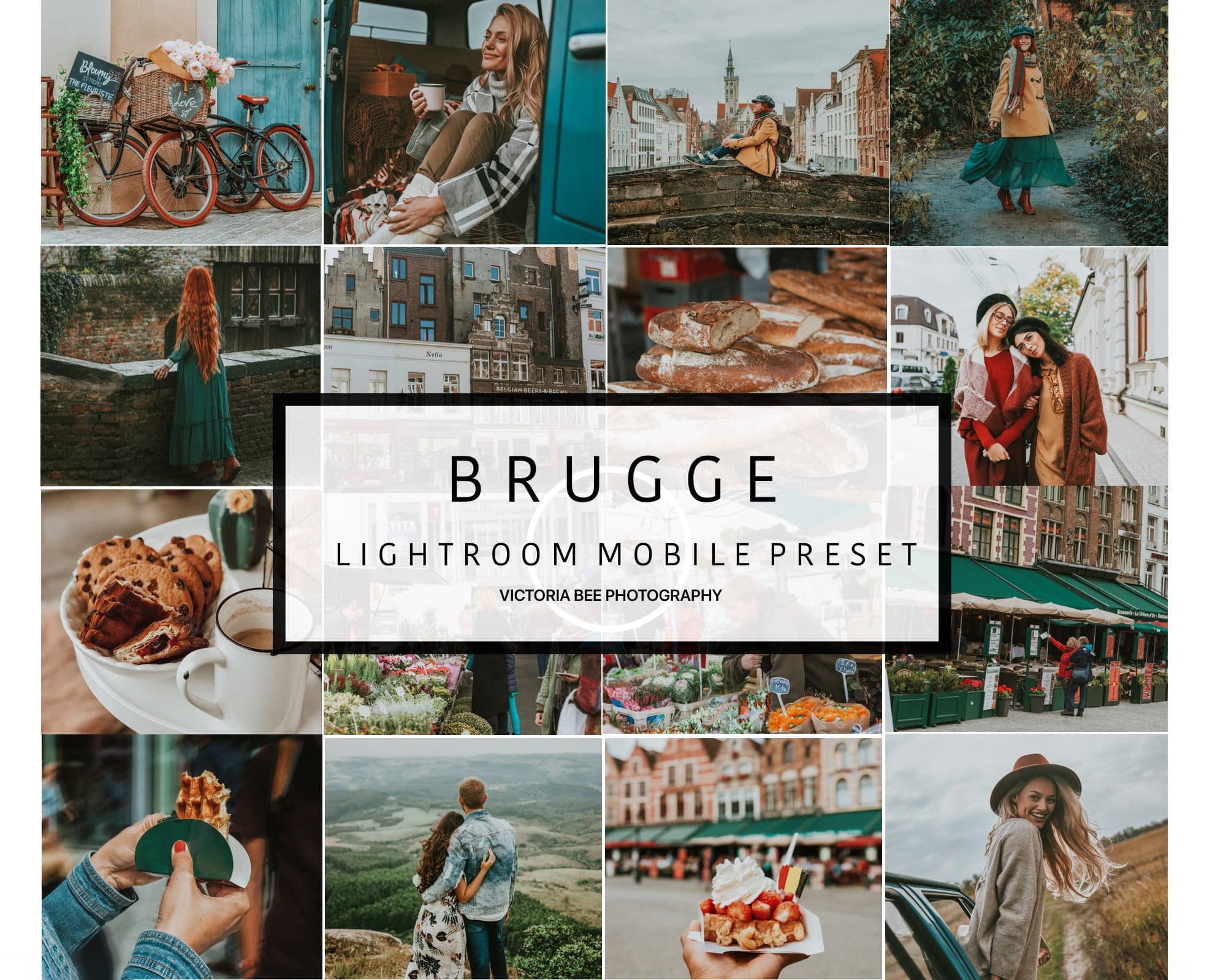 比利时旅游摄影布鲁日人像旅拍LR预设+移动LR预设 VictoriaBee