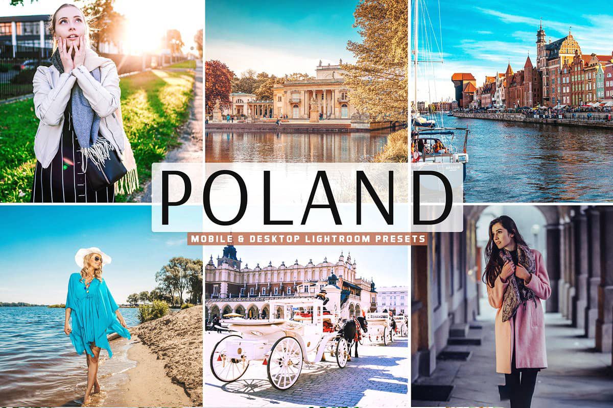 波兰城市旅拍人文风光Lightroom预设 手机版APP滤镜Poland Pro Lightroom Presets