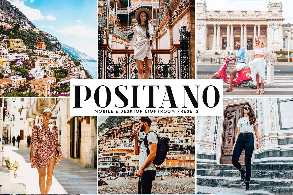 波西塔诺旅拍风景人像Lightroom预设+手机版lr预设 Positano LR