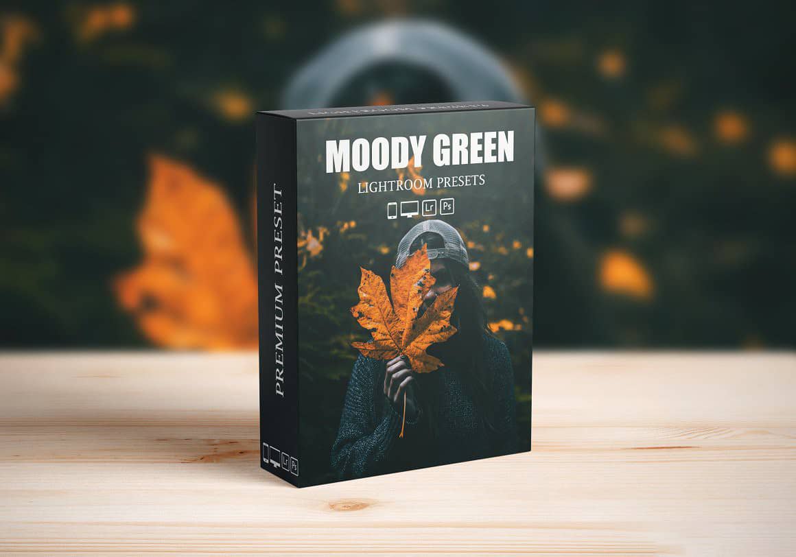 深绿色后期Lightroom预设Moody Dark Green Lightroom Presets
