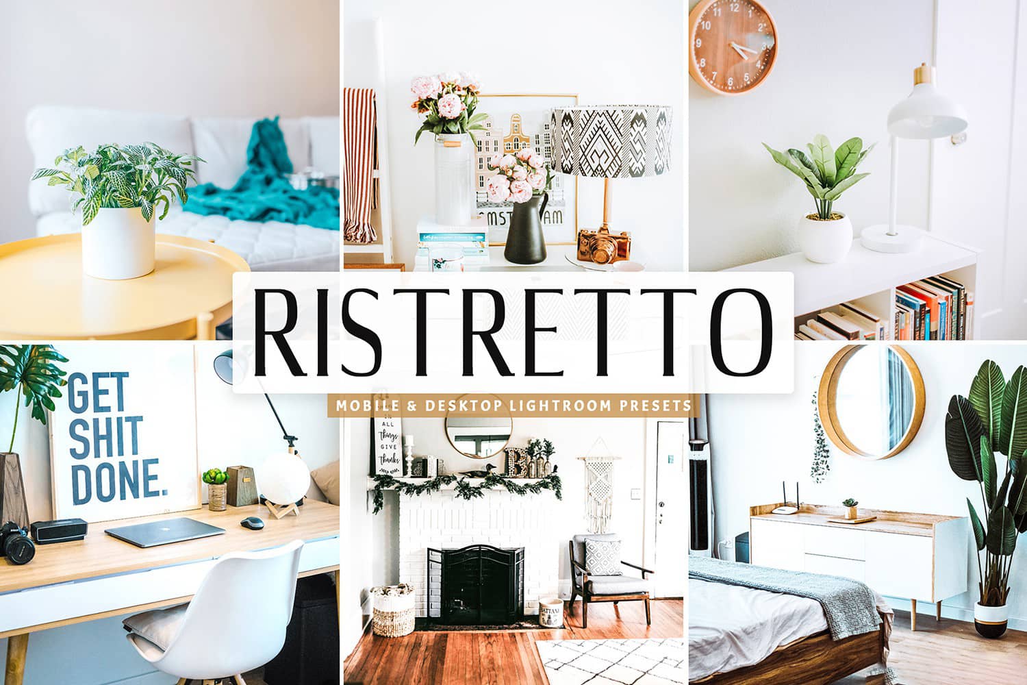 清新明亮室内摄影LR预设+移动LR预设 Ristretto Lightroom Presets