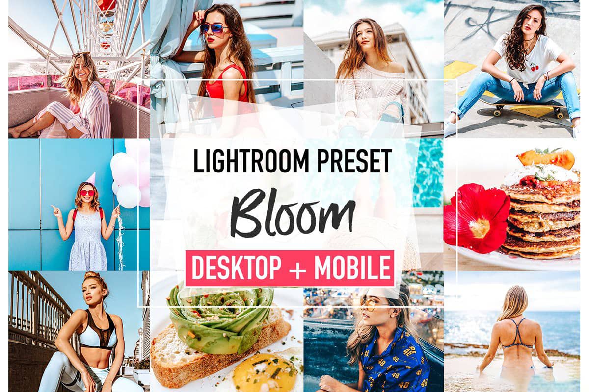 清晰通透色彩增强旅拍人像Lightroom预设+手机版lr预设 BLOOM LR