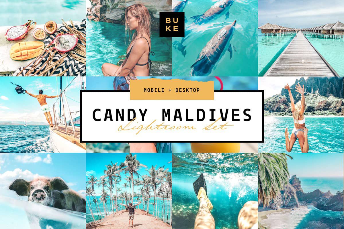 热带城市旅拍极简清爽人像风景Lightroom预设+手机版lr预设