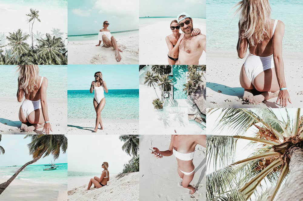 热带风情旅行人像胶片LR预设 手机版lr预设 TROPICAL BEACH LR