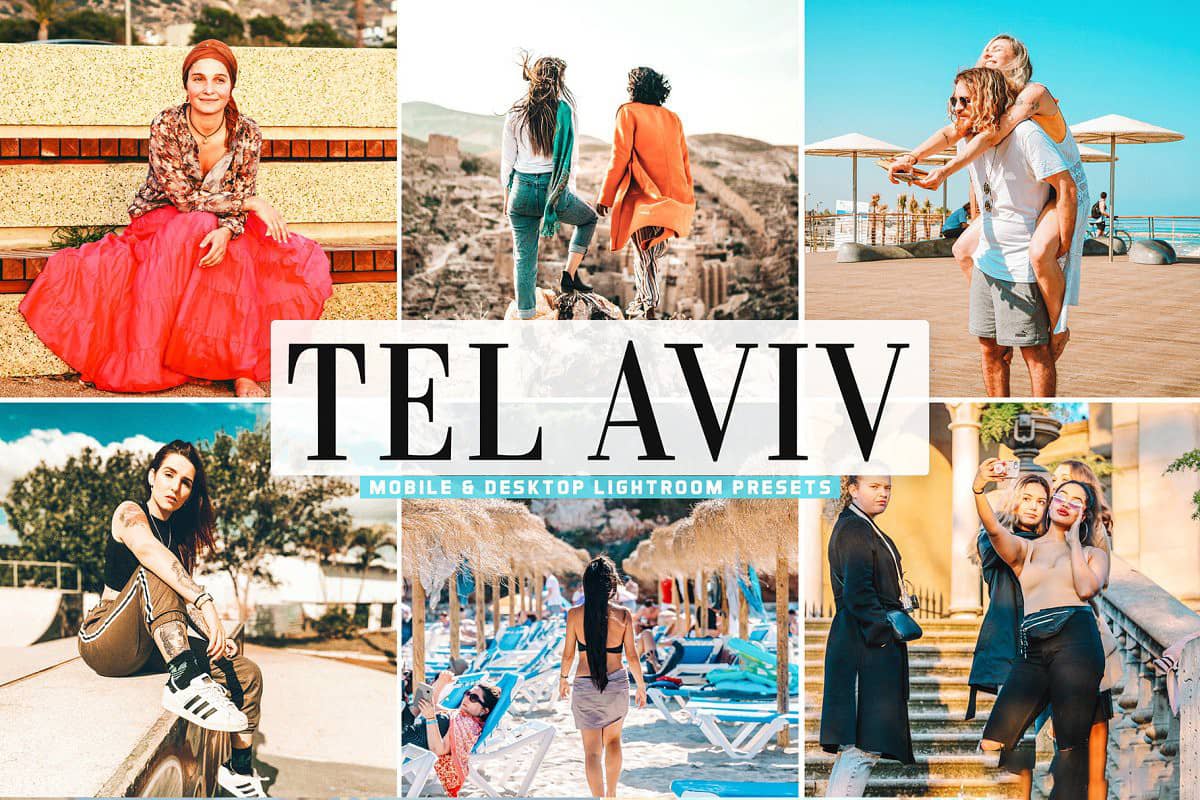 特拉维夫旅拍人像胶片感Lightroom预设 APP预设 Tel Aviv Lightroom Presets