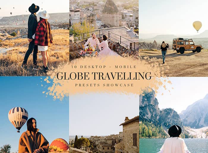 环球旅拍风光人像LR预设 移动版APP滤镜 Globe Travelling Presets
