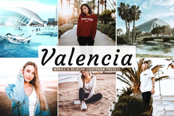 瓦伦西亚旅拍巧克力自然色调LR预设Valencia Pro Lightroom Presets