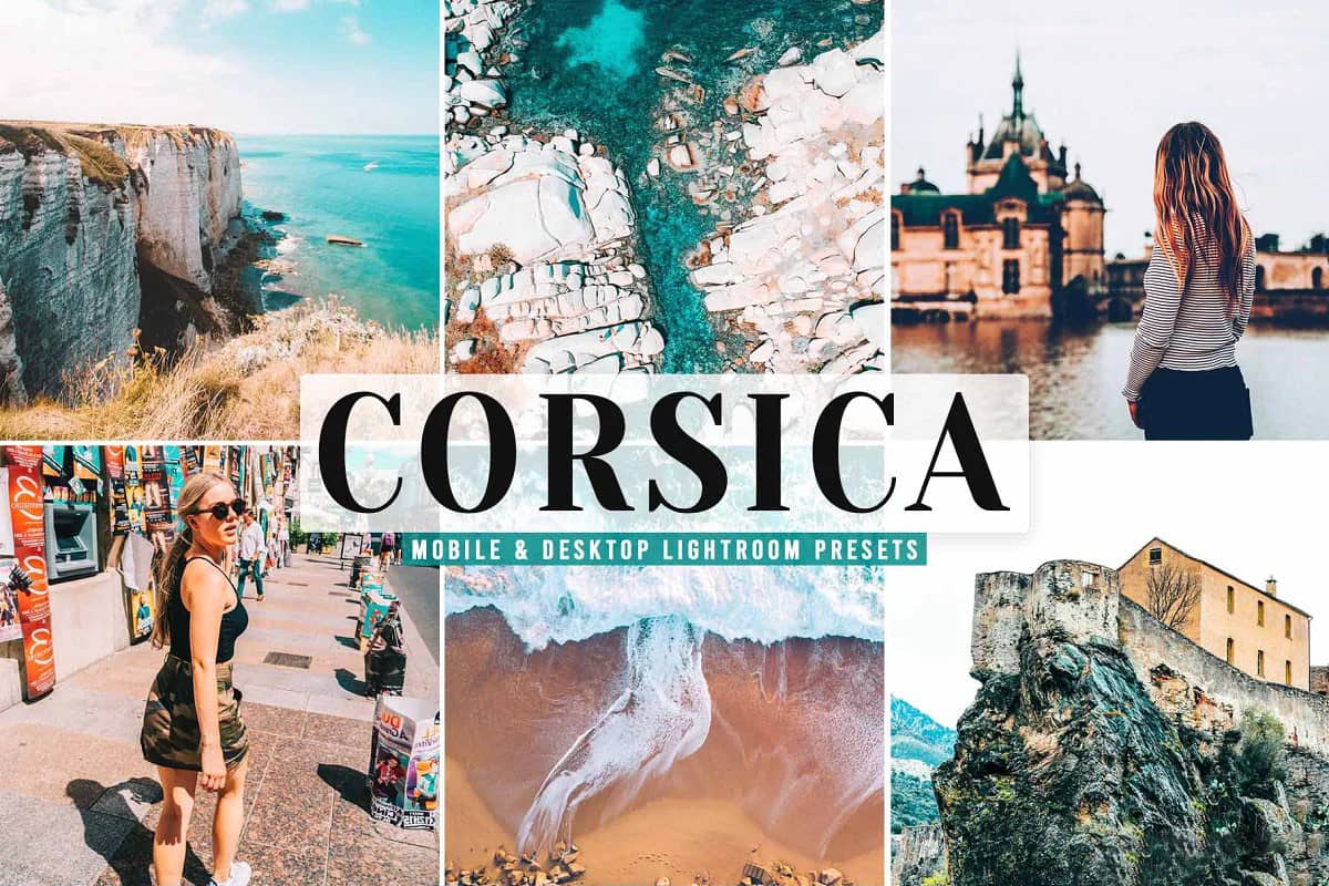 科西嘉岛旅拍人文风光电影色调LR预设 APP预设 Corsica Pro Lightroom Presets