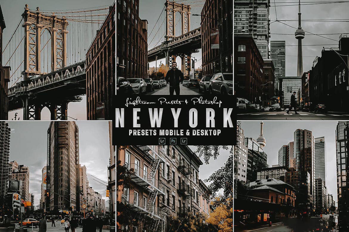 纽约城市街拍电影风光后期调色Lightroom预设 Newyork Lightrom Presets