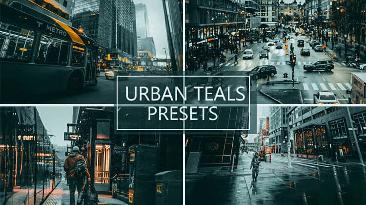 经典城市街道蓝绿调风光LR预设 手机APP照片滤镜 Urban Teal Lightroom Presets