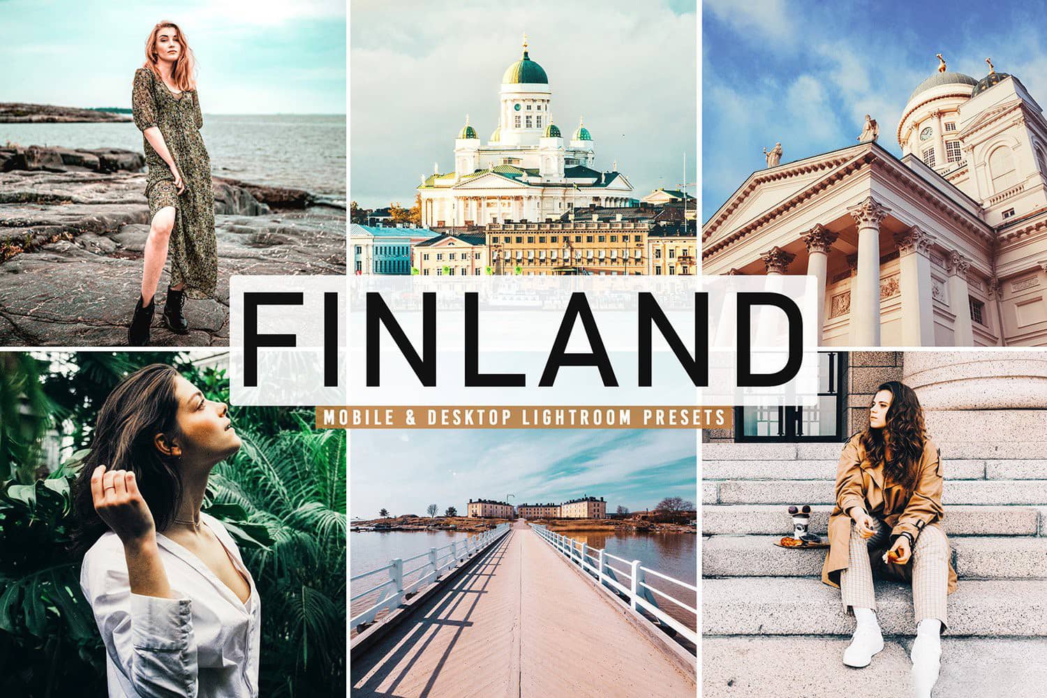 芬兰旅拍明亮温暖色调LR预设 手机LR预设 Finland Lightroom Presets