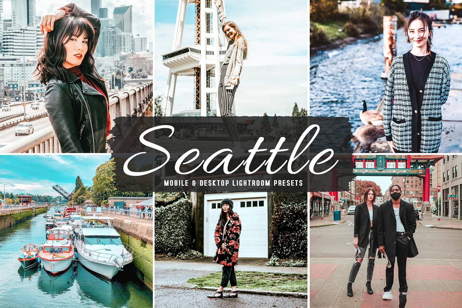 西雅图旅拍高对比人文风光Lightroom预设和移动LR预设 Seattle Lightroom Presets