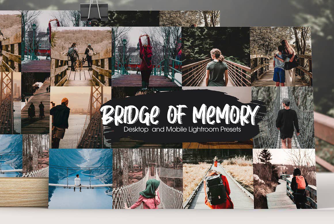 记忆之桥人文旅拍风光摄影Lightroom预设+APP滤镜 Bridge of Memory Lightroom Presets