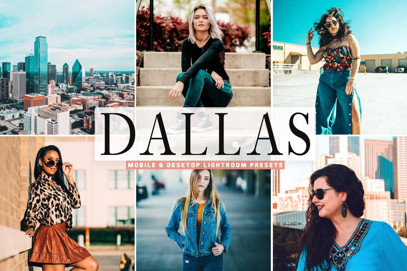 达拉斯旅拍风光人像平衡对比度色调Lightroom预设和移动LR预设