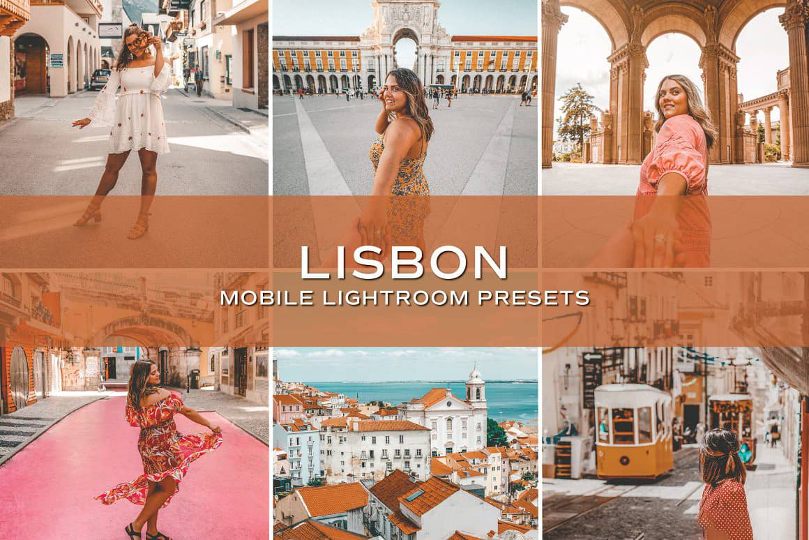 里斯本旅拍人文风光Lightroom预设+APP调色滤镜 Lisbon Lightroom Presets