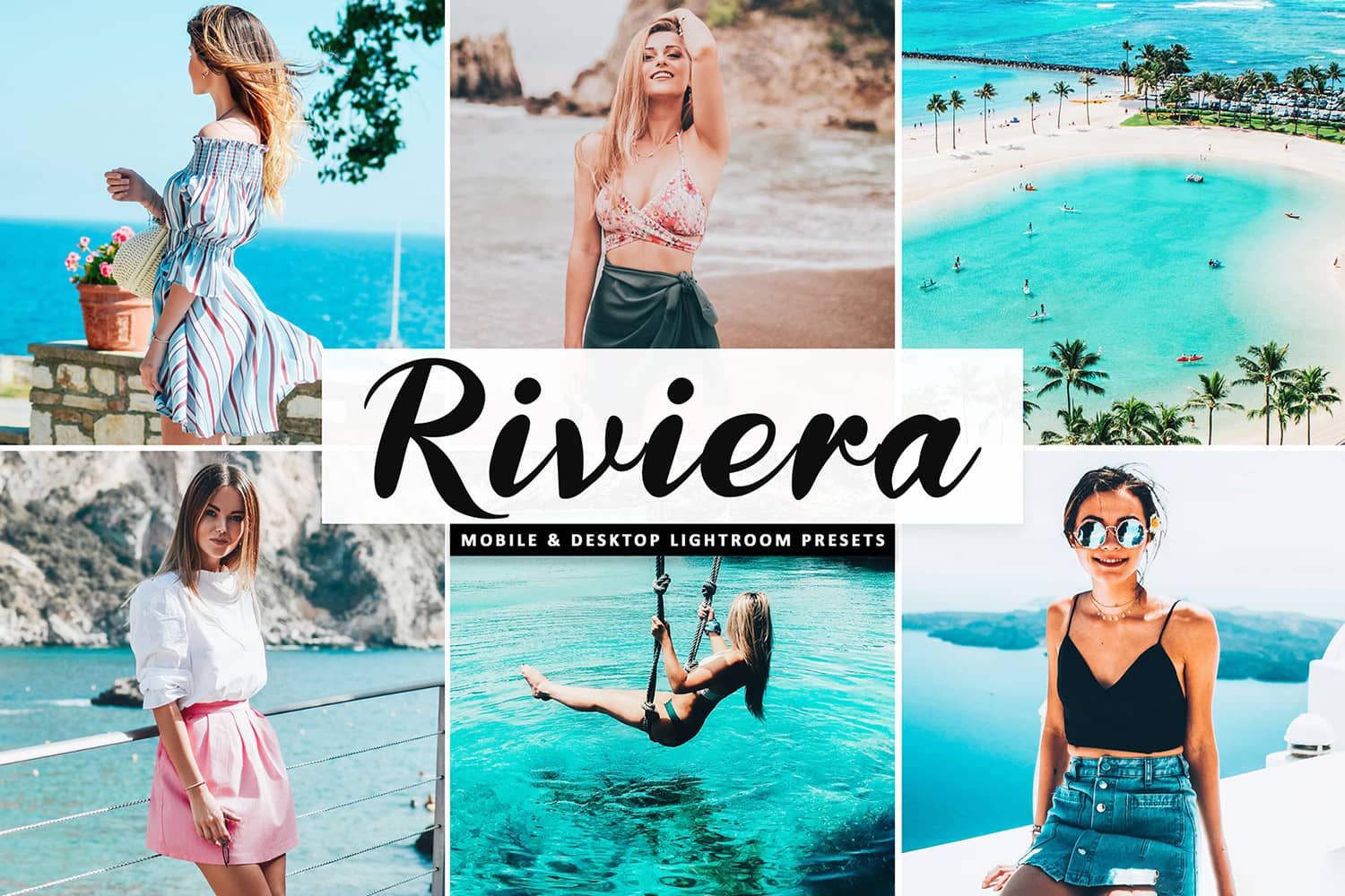 里维埃拉夏日旅拍人像LR预设+移动APP预设 Riviera Lightroom Presets