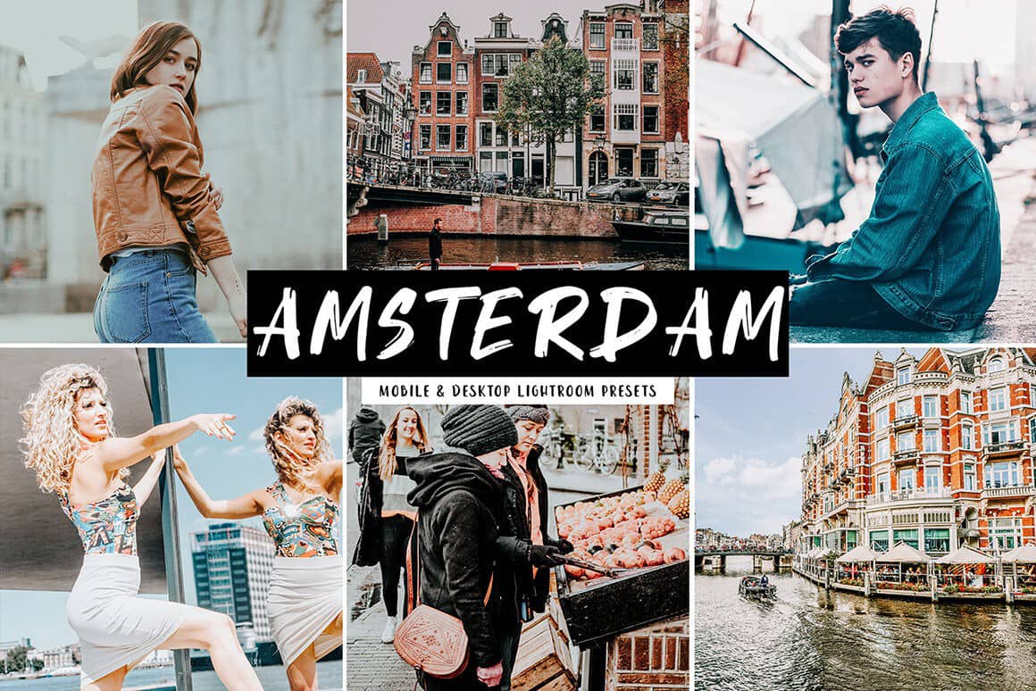 阿姆斯特丹旅拍胶片LR预设+手机版lr预设Amsterdam Lightroom Presets