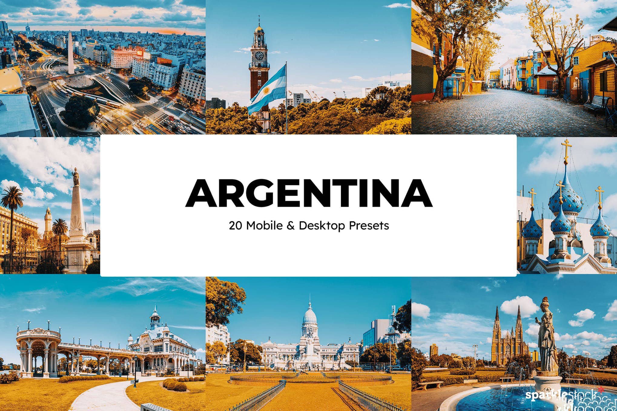 阿根廷旅拍人文风光LR预设及LUT预设 Argentina Lightroom Presets and LUTs