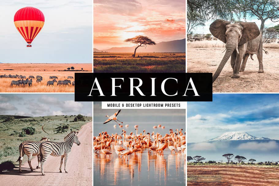非洲地理杂志自然风景摄影Lightroom预设+手机版LR预设