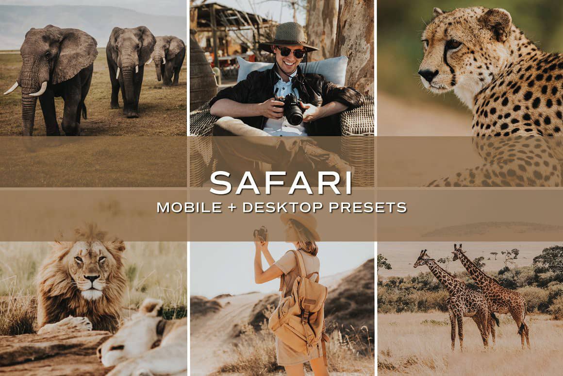 非洲旅拍人文风光后期调色Lightroom预设 Safari Lightroom Presets
