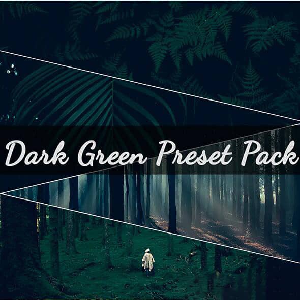 黑暗情绪电影旅拍人像风光LR预设 手机LR预设Dark Green Pack