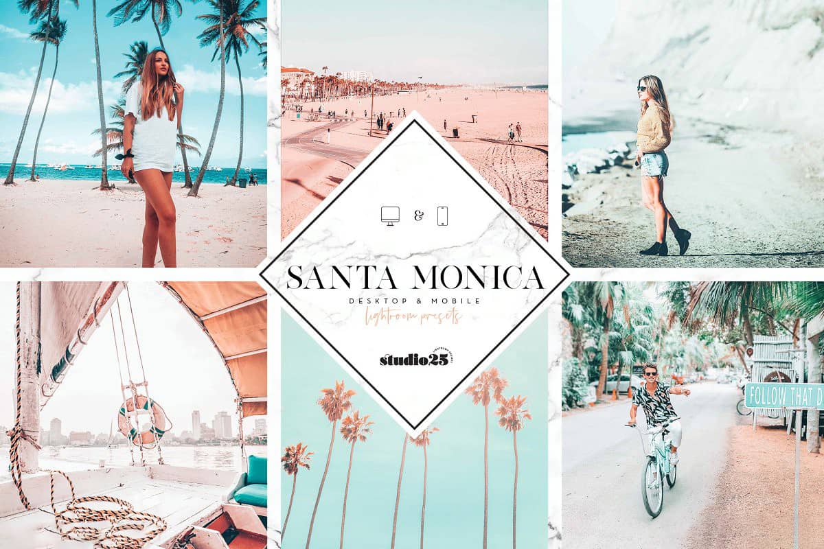 Instagram博主圣莫尼卡夏季旅拍Lightroom预设+手机版lr预设