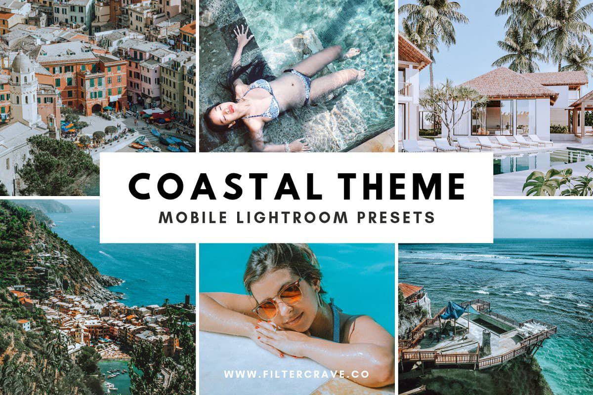 Insta摄影博主海滨清新旅拍风Lightroom预设 Coastal Lightroom Presets
