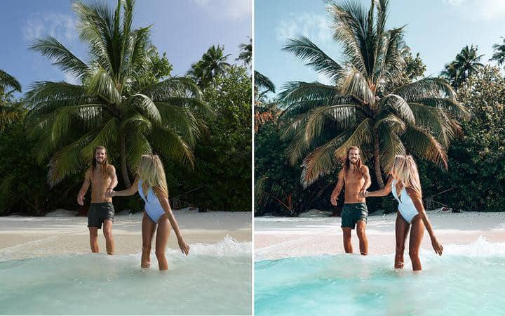 INS旅拍人像蓝调水下摄影Lightroom预设The Ocean Pack Lightroom Presets