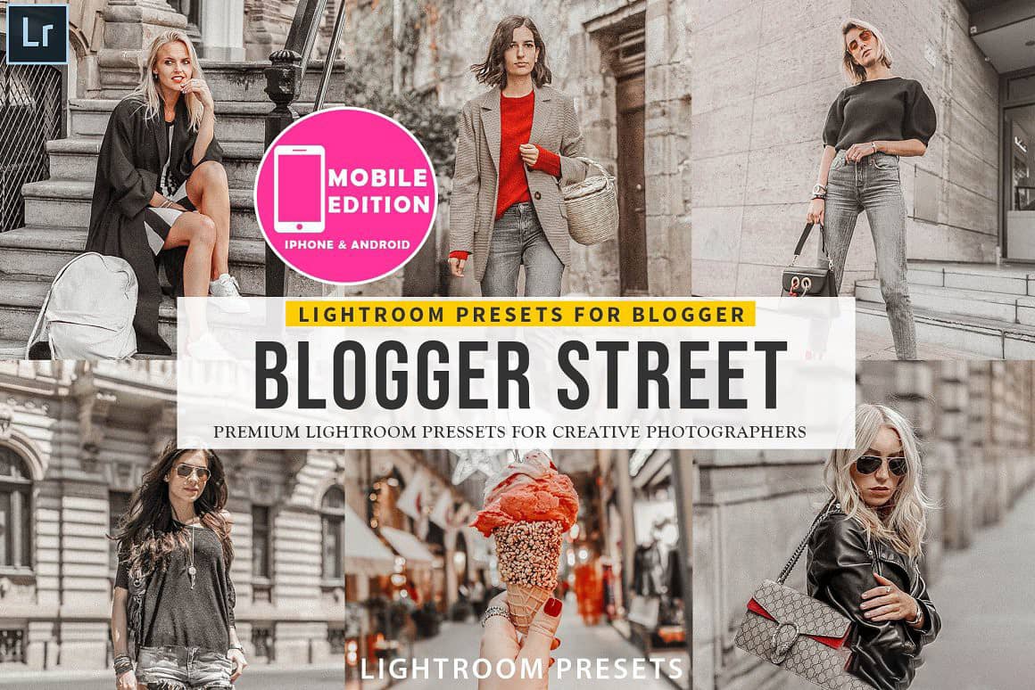 INS流行时尚街拍人像LR预设移动APP调色滤镜 Blogger Street Lightroom Presets
