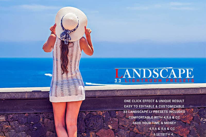 旅行风景人像摄影Lightroom预设Landscape Lightroom Presets